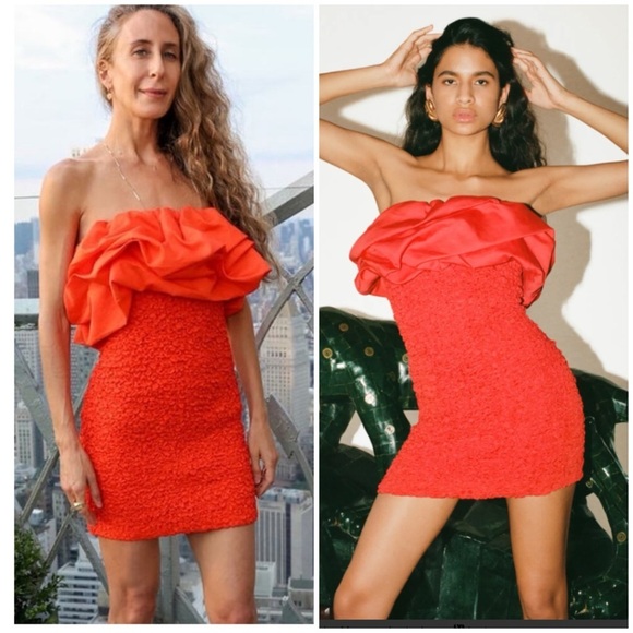 Mara Hoffman Dresses & Skirts - Mara Hoffman Kenza Ruffled Smocked Mini Dress
Poppy Red Size SZ L